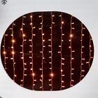 160 Luci Di Natale LED a Cascata Tenda 2  x 1,2 Metri Luce Calda Interno Esterno
