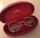 Rare VALENTINO Occhiali Vintage Box Red Glasses Laminato Gold Moda Anni 80’