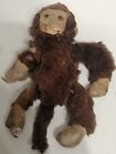 ANTIQUE MONKEY DOLL 10" INCHES REAL FUR