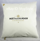 MOET CHANDON ICE IMPERIAL CHAMPAGNE OUTDOOR CUSHION COVER WHITE- GOLD / SET OF 4