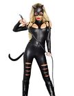 Sexy PVC Catsuit Women Halloween Faux Leather Latex Bodysuit Costume Dress