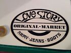 ADESIVO VINTAGE STICKER klebeR love story original amrket army jeans boots