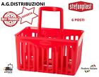 CESTELLO PORTABOTTIGLIE 6 POSTI STEFANPLAST