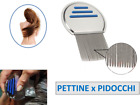 PETTINE PER PIDOCCHI BAMBINI SPAZZOLA CURA DEI CAPELLI IN ACCIAIO INOX ARGENTO