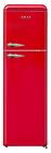 Frigorifero Vintage Colorato AKAI ROSSO 280 LITRI Frigo Freezer Retrò Anni 60