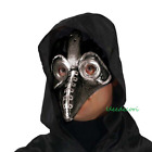 Maschera medico la pesta nera  mezzo viso dottore plastica Halloween carnevale