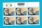 2009  FRANCOBOLLO CODICE A BARRE 1215 CHARLES DARWIN IN SESTINA