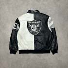 90 s Vintage Starter Oakland Raiders Leather Jacket (XL)