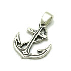 Handmade Sterling Silver Solid Pendant Hallmarked 925 Anchor Charm PE001053 New