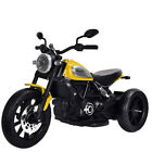 Moto elettrica per bambini Ducati Scrambler gialla Motocicletta bimbo luci suoni