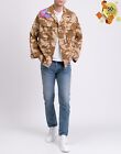 RRP€250 NEILL KATTER Combat Jacket Size 1 S Camouflage Painted Collared