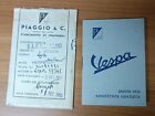 Vespa 125 del 1950 faro basso libretto garanzia