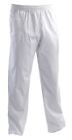 Pantalone da Lavoro Bianco con Elastico 100% Cotone Taglia M-L