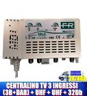 FRACARRO 223616 MBJ EVO LTE CENTRALINO TV 3 IN 1 OUT, VHF+2UHF 32dB MBJ3r3UU T2