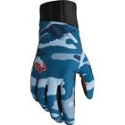 Fox racing defend pro fire glove blu camo guanti bike mtb downhill dirt M L XL