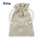 Cotton Linen Gift Bags Drawstring Jewellery Pouches Eco-friendly Wholesale