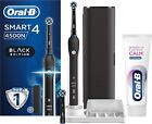 Oral-B Spazzolino Elettrico Ricaricabile Smart 4 4500 CrossAction Nero Originale