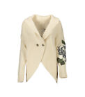 BLUGIRL Cardigan Ricamato Donna Beige Tg L