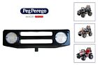 PEG PEREGO MASCHERINA ANTERIORE NERA + FANALI GAUCHO 12V E 24V -nuovo-Italia