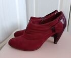 Ladies Purple/Wine Ankle Boots M&S Size 7