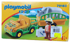 COSTRUZIONI  PLAYMOBIL VEICOLO ZOO CON RINOCERONTE