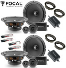 FOCAL ASE 165 KIT 8 CASSE PER VOLKSWAGEN GOLF 6 7 VI VII SUPP/CONN ANT/POST AUTO