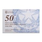 Moneta [ 1996 ] - 50º Anniversario Repubblica - [ 10000 Lire ] Argento Ag FDC