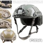 Elmetto Helmet FMA SF SUPER HIGH CUT + Kit Slitte Spugne Militare Softair GREEN