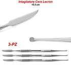 Intagliatore Cera Lecron Laboratorio dentale Modellazione Spatola Ceramica 3 pz