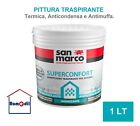 PITTURA TERMICA ANTICONDENSA SUPERCONFORT SAN MARCO BIANCA COPRENTE ANTIMUFFA 1L