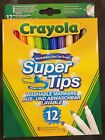 Crayola Super Tips Washable Markers/Felt Tip Pens Pack of 12