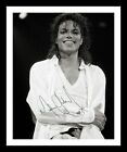 MICHAEL JACKSON POSTER CON AUTOGRAFO STAMPATO 45X32CM LOCANDINA