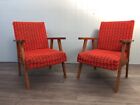 coppia di poltroncine Vintage Anni 50 Poltrone In Faggio In Stile Scandinavo