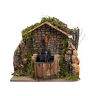 Fontana con mulino ad acqua per presepe 15x10x13