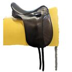 Frank Baines 18" Dressage Saddle - Medium Fit - Two Tone Black