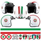 Kit Italia STICKER CASCO ADESIVO DECAL MOTO SCOOTER STRISCE HELMET PVC TUNING