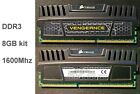 Memoria RAM DDR3 PC3-12800 1600Mhz 8GB 2x4GB Corsair Vengeance CMZ8GX3M2A1600C8