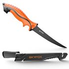 SkyFox Coltello Per Sfilettare Pesce Acciaio Inox con AFFILA 18 cm Affilata C...