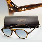 Oliver Peoples Sunglasses Emet Brown Sepia Blue Teal Pilot OV 5406U 1689 53mm