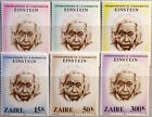 ZAIRE CONGO KINSHASA 1980 640-45 Albert Einstein Physiker Physician Science MNH