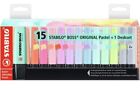 Evidenziatore - STABILO BOSS ORIGINAL Pastel Desk-Set  15 Evidenziatori