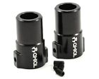 Axial XR10 Aluminum Straight Axle Adapters Black 2pcs AXI30763