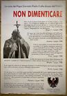 NON DIMENTICARE -Manifesto Originale Politico -ALLEANZA CATTOLICA-1990