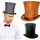 TALL DELUXE TOP HAT VICTORIAN STEAMPUNK HALLOWEEN FANCY DRESS COSTUME BELL HAT