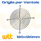 Griglia Metallica di Protezione per Ventola 119x119mm 120x120mm 12x12cm