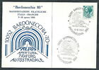 1980 ITALIA CARTONCINO TRAFORO FREJUS ANNULLO BARDONECCHIA - D