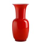 Venini, Opalino, Vaso Rosso 30 cm, Cristallo-Vetro