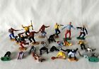 26 Vintage PARTIAL Plastic Britains Timpo Era Swoppet Type Toy Soldier Lot #422