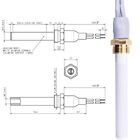 Candeletta Resistenza stufe a pellet in ceramica 3/8 GAS. LUNGHEZZA 90MM