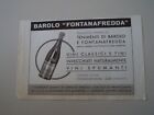 advertising Pubblicità 1941 VINO BAROLO FONTANAFREDDA